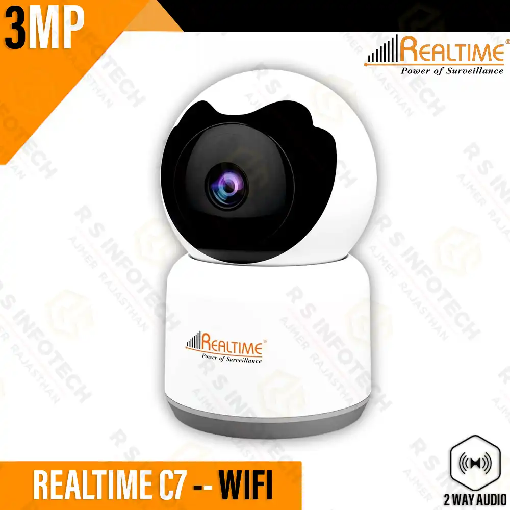 REALTIME C7 MINI 3MP WIFI ROBOT PT INDOOR CAMERA