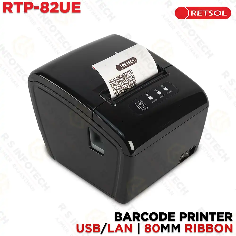 RETSOL RTP-82U 80MM USB THERMAL RECEIPT PRINTER | HIGH-SPEED | AUTO CUTTER