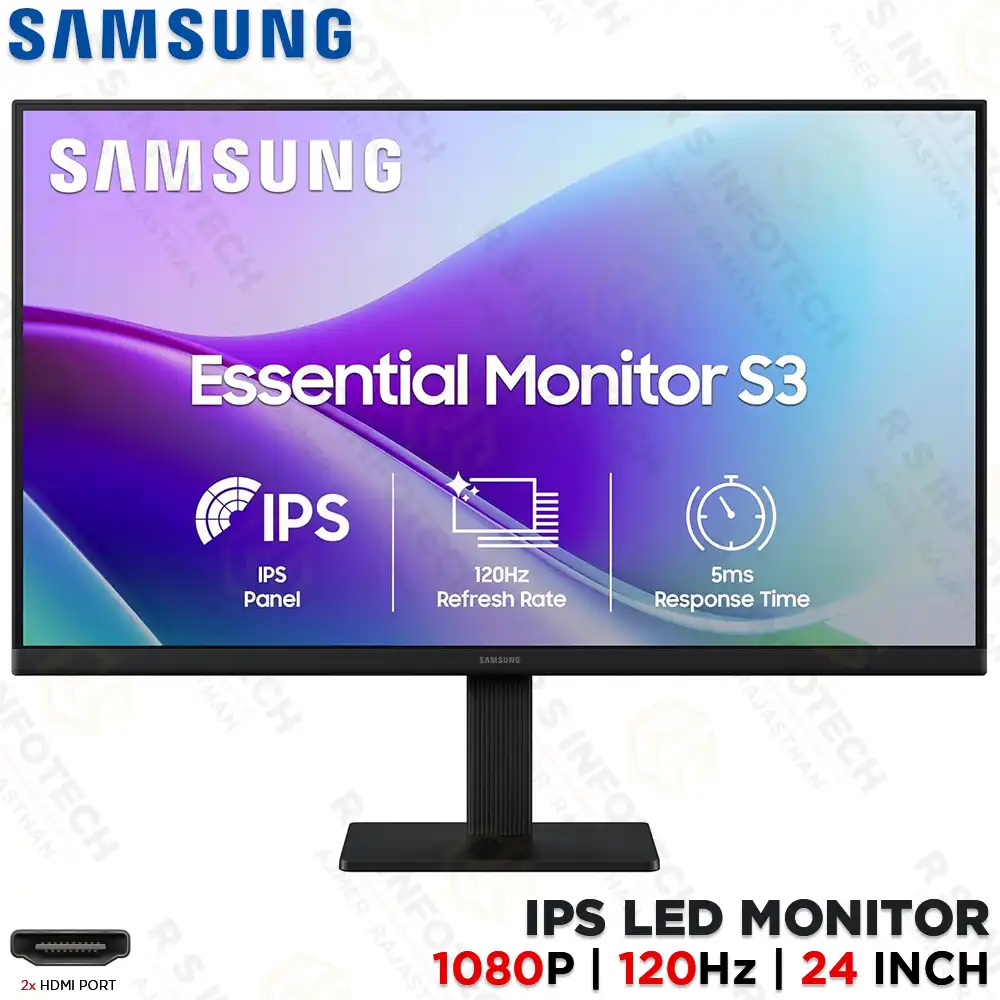 SAMSUNG LS24F320 24" 120HZ FHD GAMING IPS MONITOR