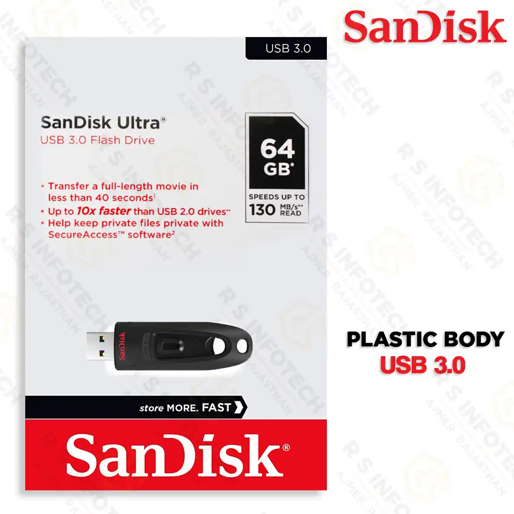 SANDISK ULTRA CZ48 64GB 3.0 PEN DRIVE