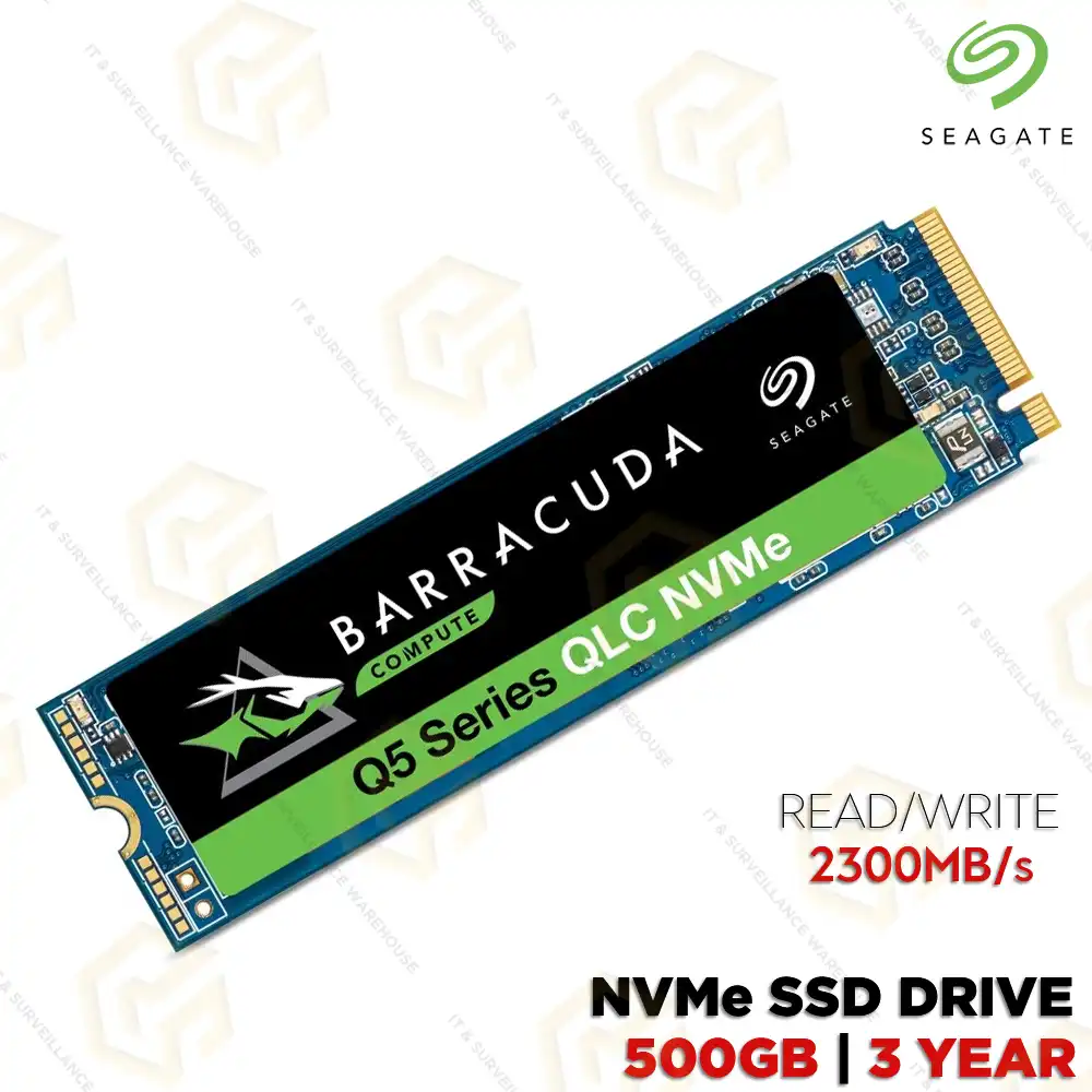 SEAGATE BARACUDA Q5 500GB NVME SSD (3YEAR)
