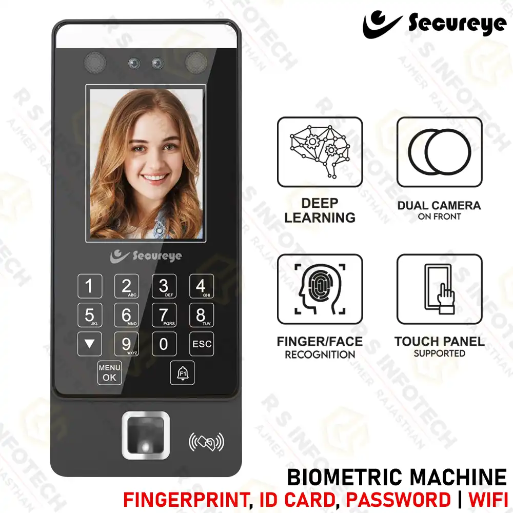 SECUREYE S-AIF600 FACE FINGER RECOGNITION BIOMETRIC | ATTENDANCE DEVICE