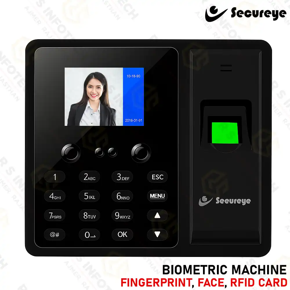 SECUREYE S-FB3K FACE & FINGERPRINT IP BIOMETRIC ATTENDANCE DEVICE (2YEAR)