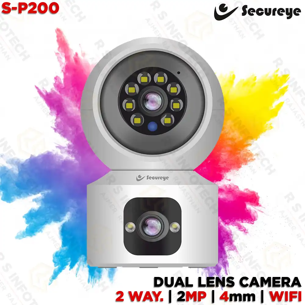 SECUREYE S-P200 GUARDIAN DUO LINKAGE 2MP DUAL LENS INDOOR WI-FI CAMERA