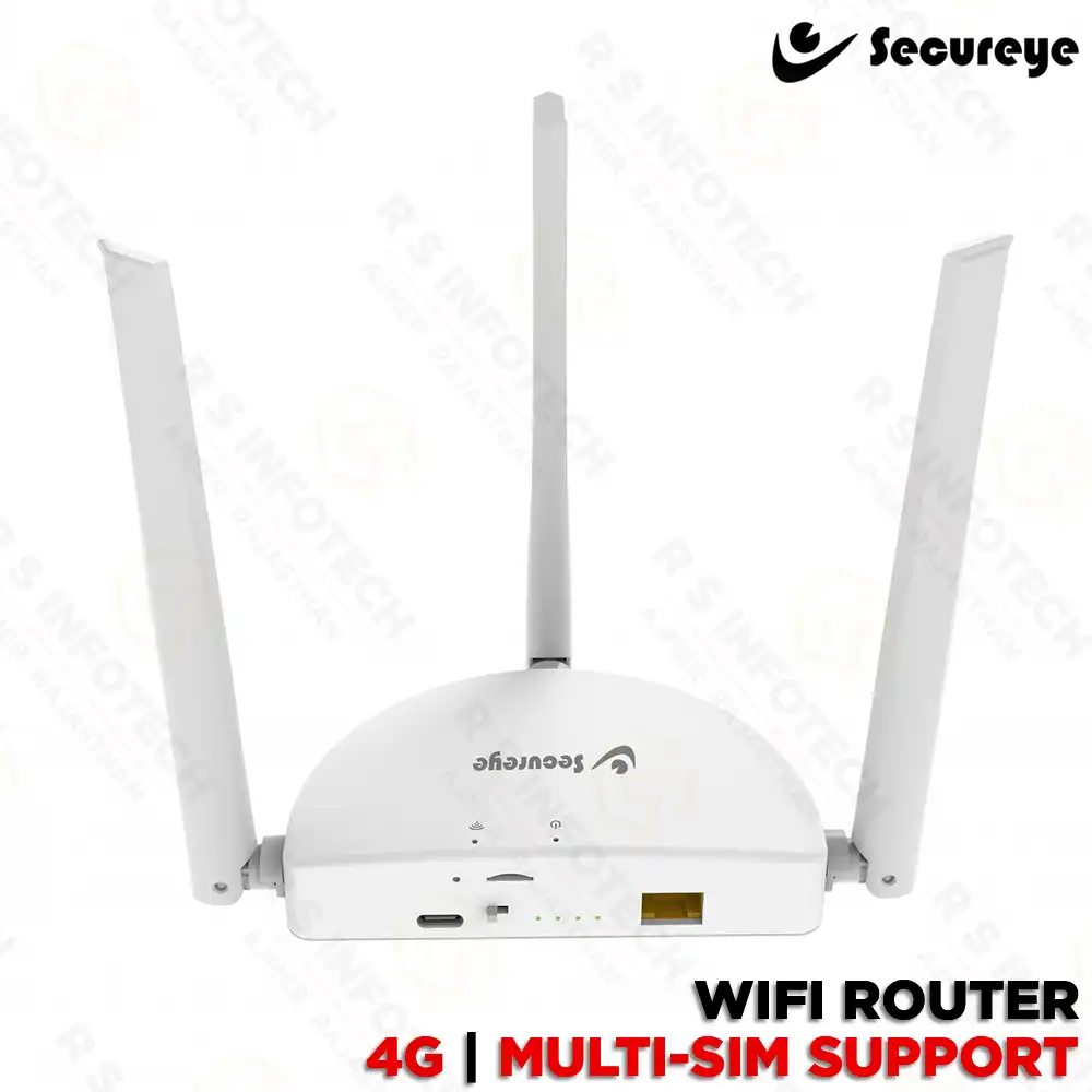 SECUREYE SCP‑S‑4GW3 4G LTE WI‑FI ROUTER | 2.4GHZ | 150MBPS | 2 YEAR