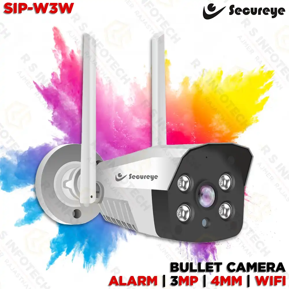 SECUREYE SIP-D3-W 3MP WI-FI COLOR+AUDIO WIFI BULLET CAMERA