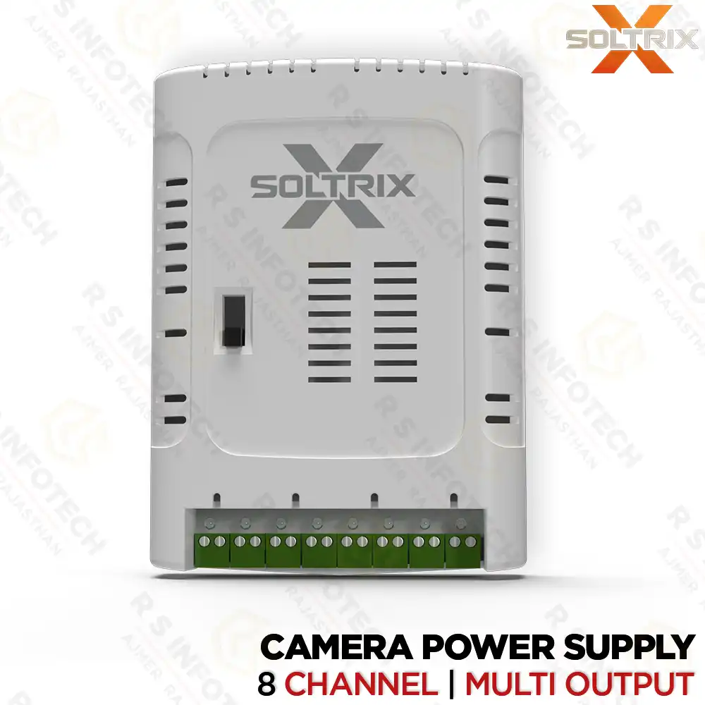 SOLTRIX 12V 15A FREEDOM SERIES 8CH MULTI-OUTPUT SMPS FOR CCTV SYSTEMS (1 YEAR)