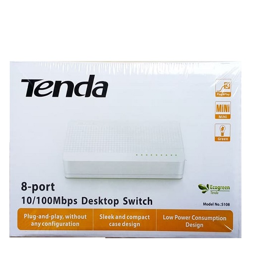 TENDA 8 PORT 100MBPS SWITCH S108 (3YEAR)