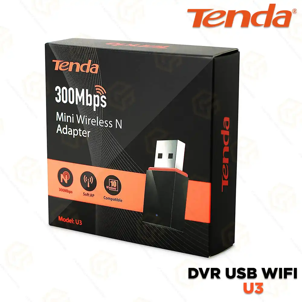 TENDA TE-U3 USB WIFI 300MBPS DVR SUPPORTED (3YEAR)