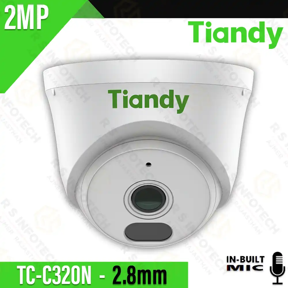 TIANDY TC-C320N 2MP 2.8MM IP DOME CAMERA WITH AUDIO