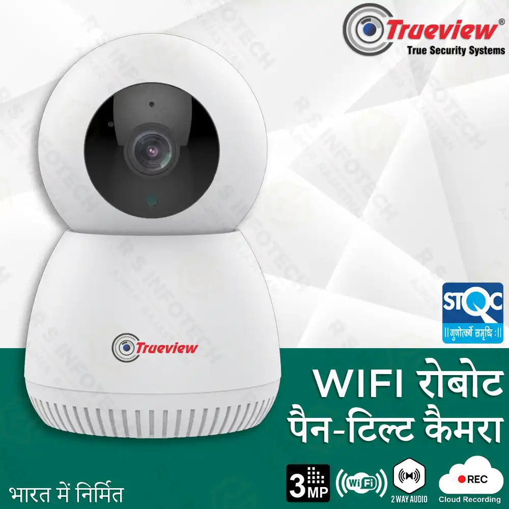 TRUEVIEW 3MP ROBOT CAMERA T-18161-AE | WI-FI PT CAMERA | AI MOTION | 2 YEAR