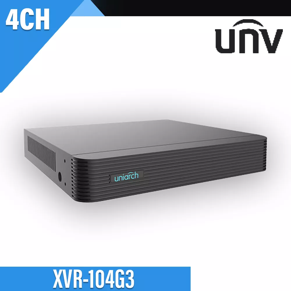 UNV 104G3 4CH HD XVR | 5MP LIVE & 2MP RECORD