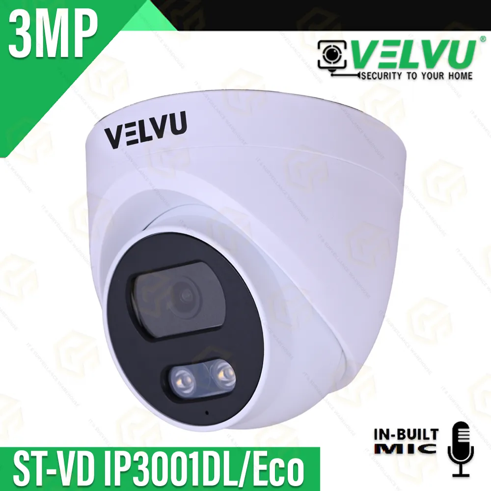 VELVU 3MP IP ECO DOME ST-VD-IP-3001DL (2YEAR)
