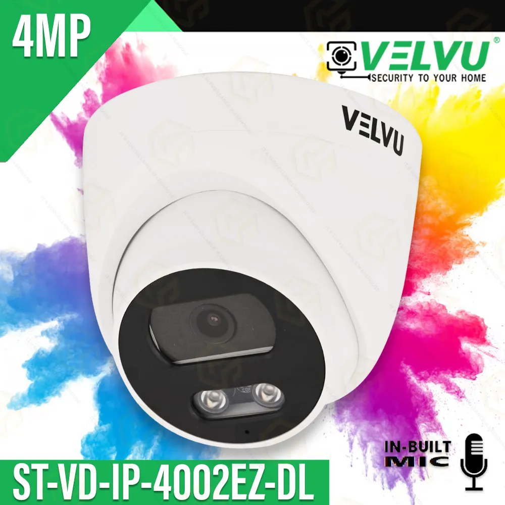 VELVU 4MP IP DOME 4002EZ-DL COLOR+MIC (2YEAR)