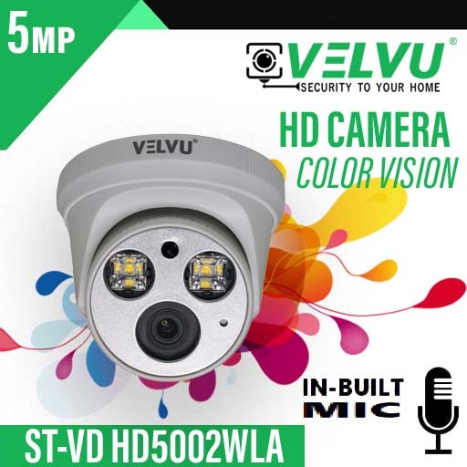 VELVU 5MP HD-5002WLA DOME | COLOR+AUDIO