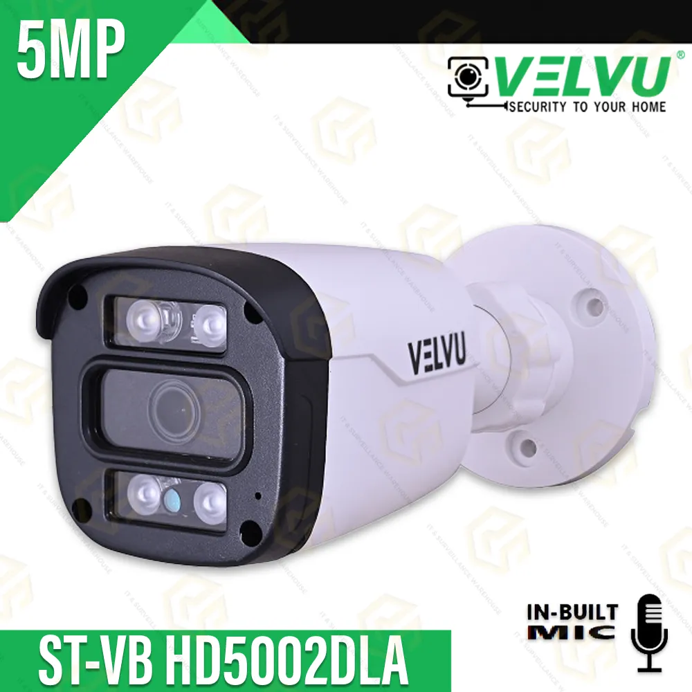 VELVU 5MP HD BULLET AUDIO 5002DLA DUAL LIGHT COLOR+MIC