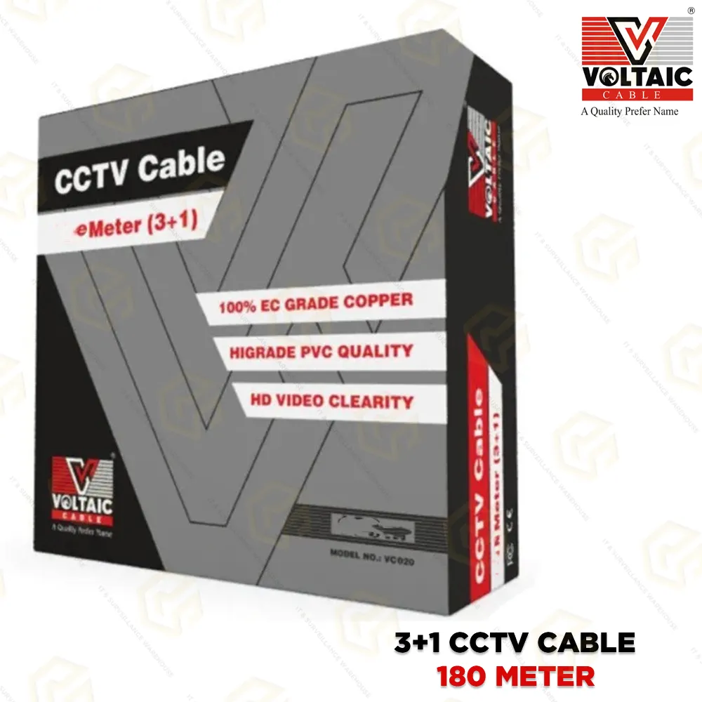 VOLTAIC CCTV 180MTR 3+1 VC020 CABLE