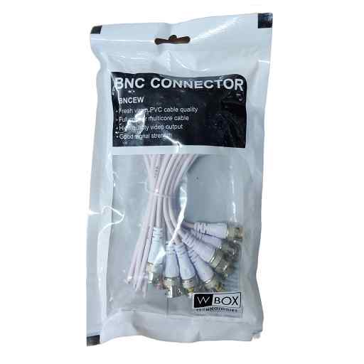 WBOX BNC CONNECTOR WHITE (25 PCS PACK)