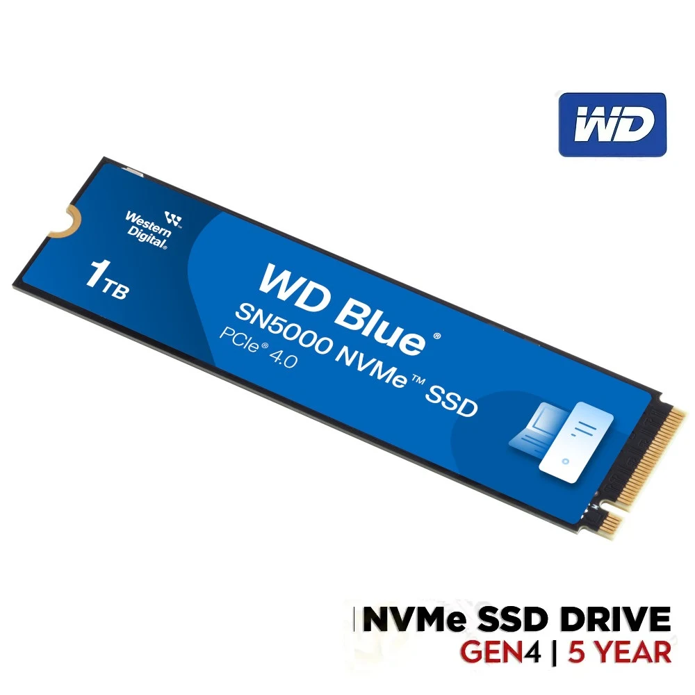 WD BLUE SN5100 GEN4 1TB NVME SSD SPEED UPTO 7100MB/s (5YEAR)