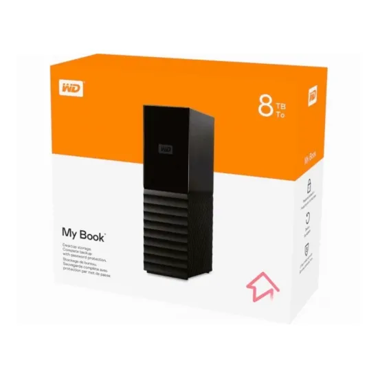 WESTERN DIGITAL MY BOOK 8TB EXTERNAL HARD DRIVE (BLACK)