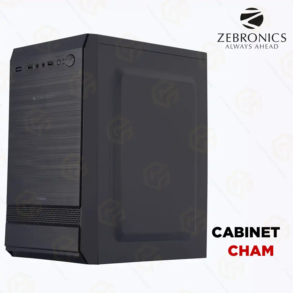 ZEBRONICS ATX CABINET CHAM (WITHOUT SMPS)