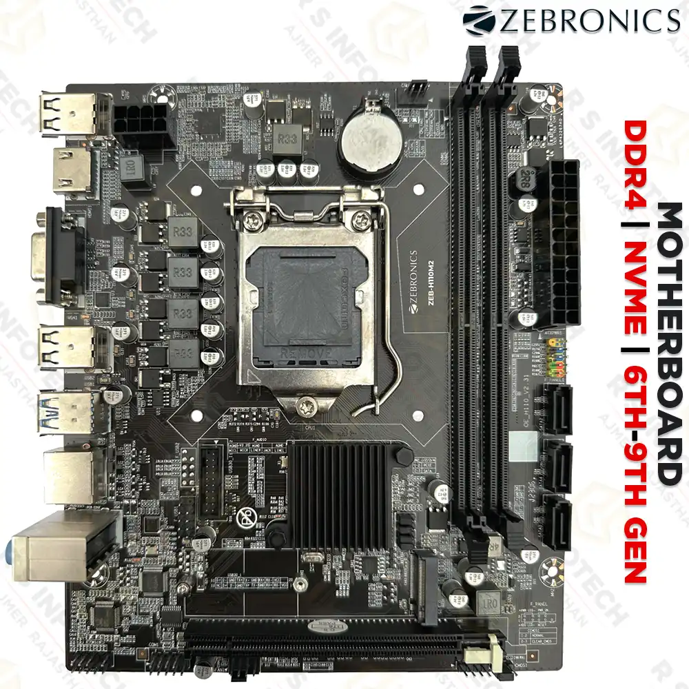 ZEBRONICS ZEB-H110M2 NVME MOTHERBOARD | 6TH & 7TH GEN (2 YEAR)