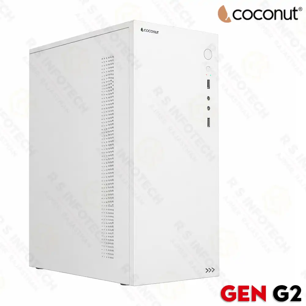 COCONUT ZEN G2 MICRO ATX PREMIUM COMPUTER CABINET | WHITE